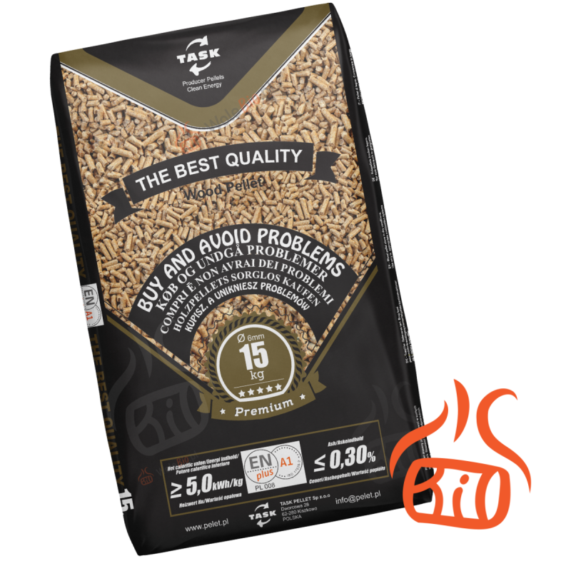 Pellet drzewny Task | ENplus A1 | Darmowa Dostawa |WoleBio.pl
