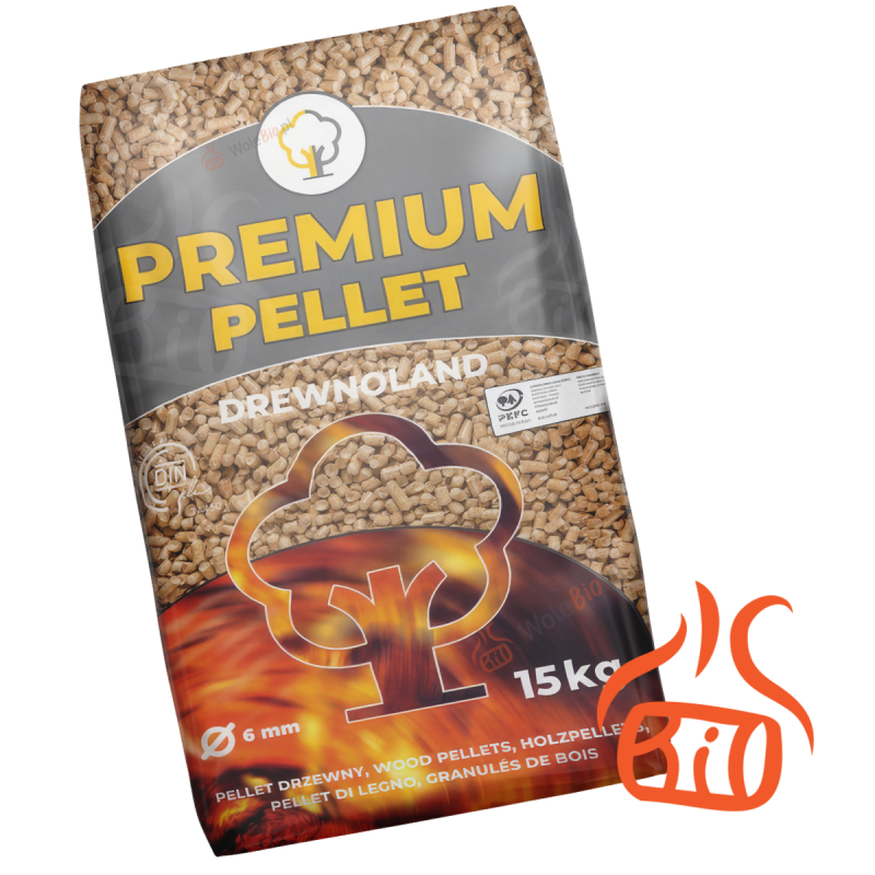 Pellet drzewny Drewnoland Premium | DINplus | Darmowa Dostawa