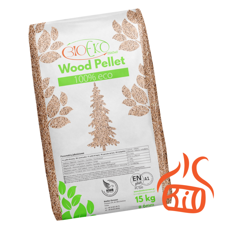 Pellet BioEko Osnowo Premium EnPlus A1 Wolebio.pl