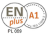 Certyfikat EnPlus A1 Dimplex